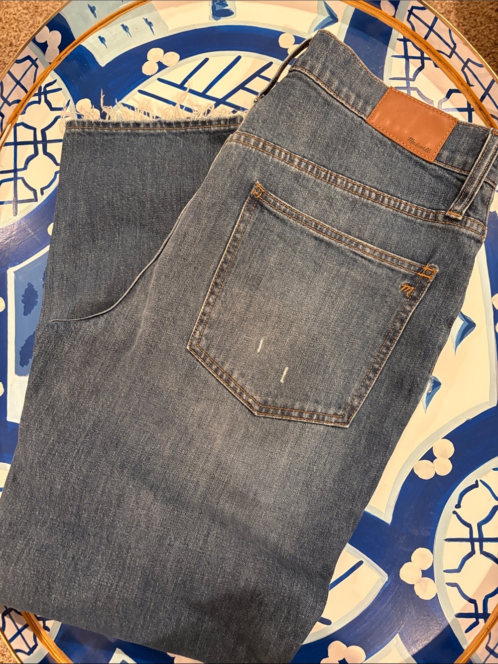 Madewell Men’s Medium Blue Straight-Leg Jeans Size 31